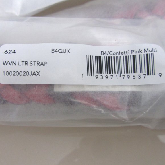 Coach NWT $150 Interchangeable Strap Weaving 624 Pink Burgundy Brass RETAIL - Picture 9 of 12